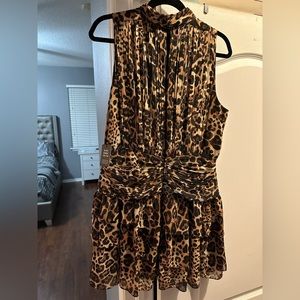 Express leopard mini dress